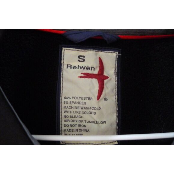 Huckberry Relwen Pop Zip Quarter Zip Pullover Fleece - Black S - Picture 6 of 6